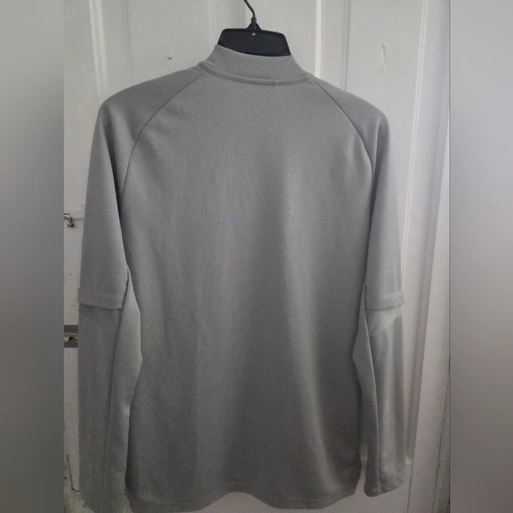 Adidas Kids Aeroready Pewter Zipup Jacket In Size Kids Large (13-14 Yrs)